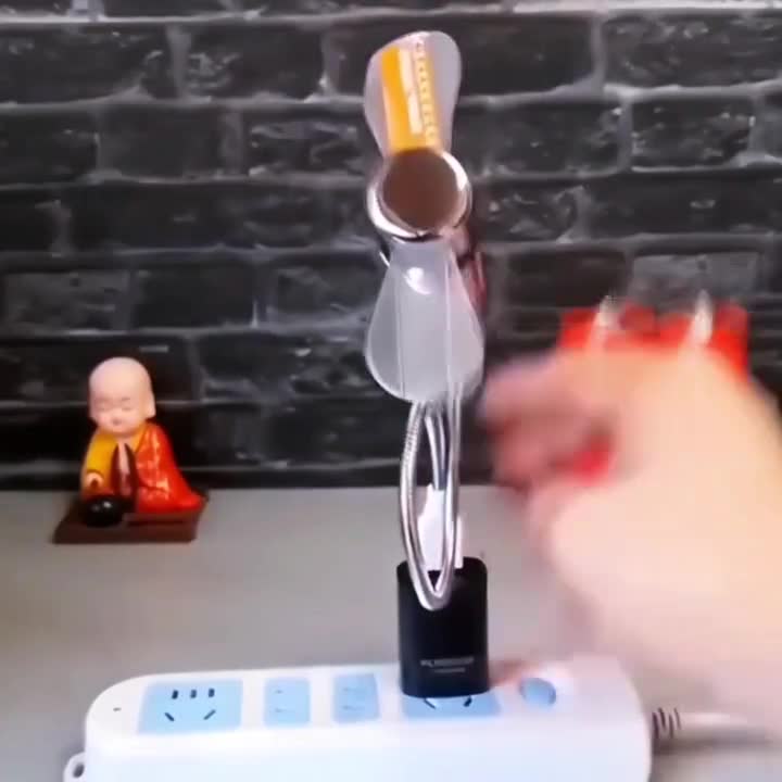 USB LED Fan with Clock Display