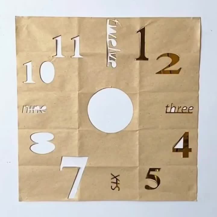 3D Mirror DIY Wall Clock
